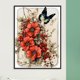 thumbnail image 4 of Pintura de diamante 5D DIY, taladro redondo completo, decoración de mariposa azafrán Vintage, 30x40cm, 4 of 9