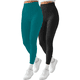 thumbnail image 1 of Pack de 2 Piezas Leggings térmicos para Mujer Pantalones Deportivos atléticos de Yoga Entrenamiento mallones UNITALLA, 1 of 9