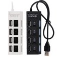 thumbnail image 3 of 4 Ports USB 2.0 High Speed Power ON/OFF Switch Hub Adapter for Computer Laptop, 3 of 6