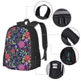 thumbnail image 2 of Balery Floral Mochila para hombre y mujer - Tela Oxford 600D resistente - Gran capacidad, resistente al agua, ideal para la escuela, viajes y senderismo, 2 of 6