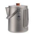 thumbnail image 3 of Riwcyla Titanium Camping Coffee Pot Barista Kettle Campfire Stovetop Fast Brew Teapot 1.5L, 3 of 6