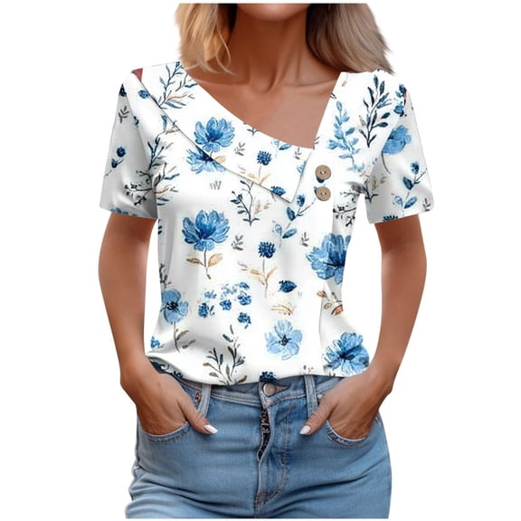 Cute Crop Tops for Women Grey Shirts for Women Dressy Women's Summer Tops, Tees & Blouses