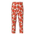 thumbnail image 2 of Gukieu Tomatoes Print Youth Home Trousers, Elastic Waistband with Pockets for Home and Outing, Suitable for Children Aged 5-16-XS(5-6), 2 of 6