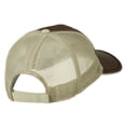 thumbnail image 4 of Italy Flag Embroidered Patched Big Size Washed Mesh Cap - Brown Beige XL-3XL, 4 of 5