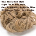 thumbnail image 3 of MY-LADY Synthetic Chignon Hairpiece Curly Bun Extensions Scrunchie Updo Hair Pieces Combs in Messy Bun Hair Piece for Women coffee brown&bleach blonde, 3 of 8