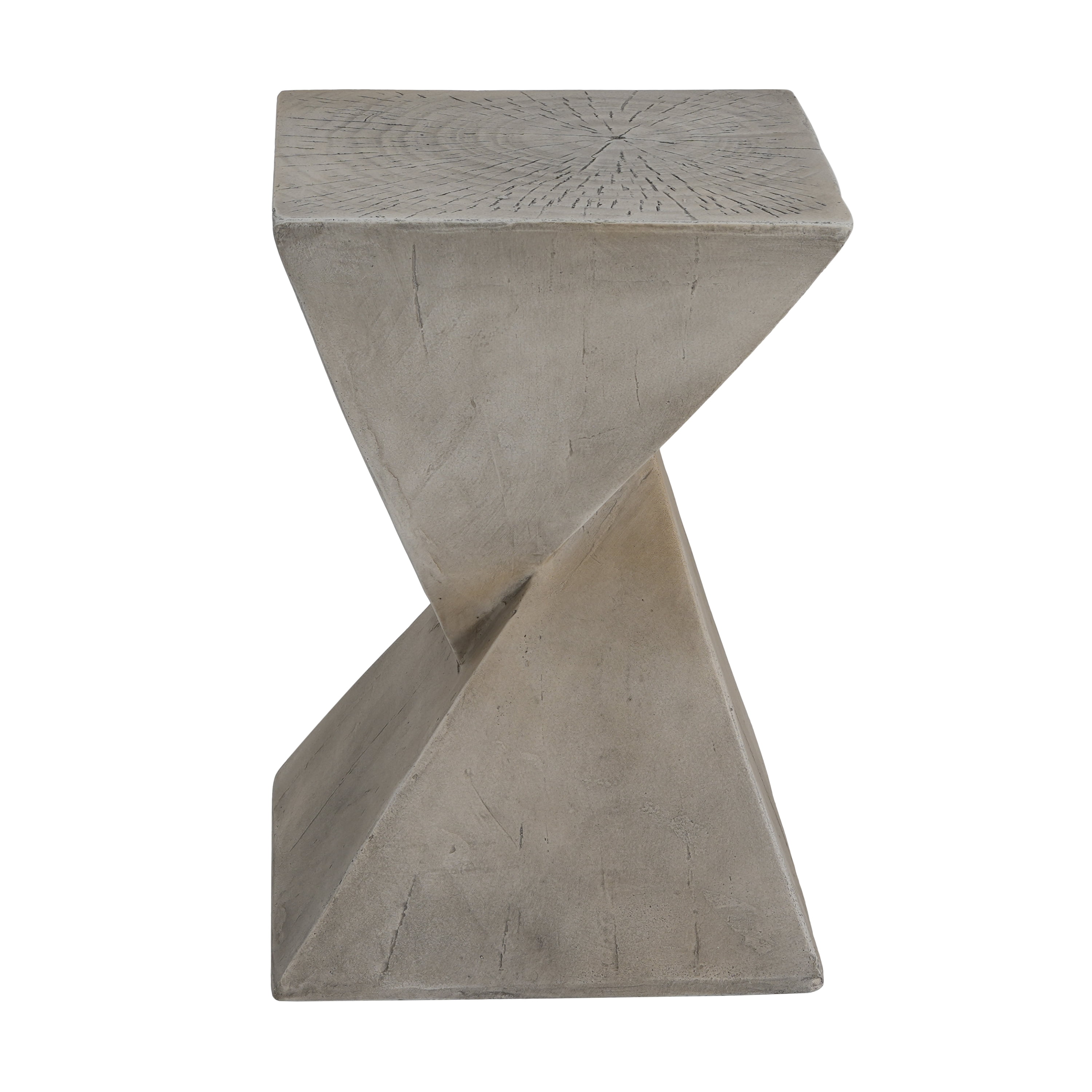 Euroco TESS Modern Side Table – Stylish Cent Table Compatible with Living Room, Bedroom, or Office – Versatile Home Furniture with Design and Sturdy Construction,Light gray Color