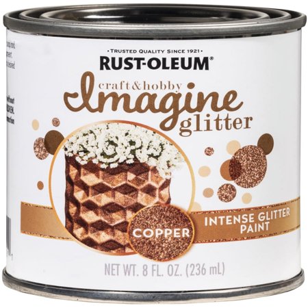 UPC: 0020066445911 | Rust-Oleum Imagine Glitter Copper Water-Based Glitter Paint Interior 8 oz