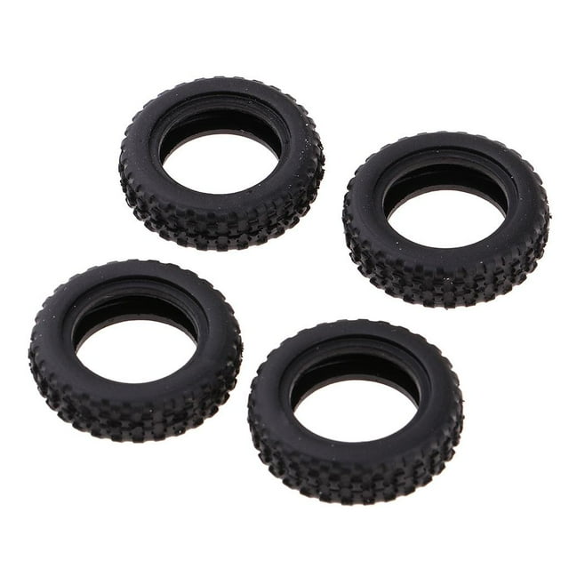 4 Piezas de Neumáticos de Ruedas Generales, Piezas de Actualización de Neumáticos de Plástico para 1/28 Modelos de Coche RC