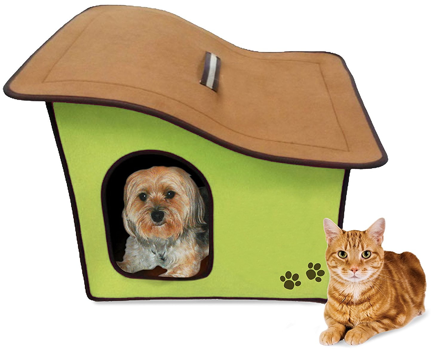 Portable Soft Dog House For Smaller Dogs Green Indoor Dog House Can