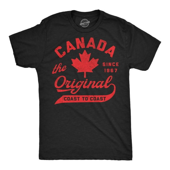 Mens Funny T Shirts Canada The Original Coast to Coast Sarcastic Canadian Graphic Novelty Tee for Men Graphic Tees