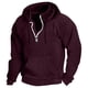 thumbnail image 1 of pstuiky Camisas de manga larga abrigadas para hombre, Sudadera con capucha de manga larga lisa y estilo casual para hombre camisetas de hombre xxl, 1 of 5