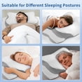thumbnail image 2 of Almohada cervical Ericbestseller de espuma viscoelástica con funda de almohada, 2 of 7