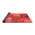 thumbnail image 2 of Ahgly Company Indoor Round Patchwork Red Transitional Area Rugs, 3' Round, 2 of 4