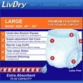 thumbnail image 4 of LivDry sous-Vêtements d'Incontinence pour Adulte G, Absorption Confortable de Nuit, Protection contre les Fuites, Grand, Lot de 16, 4 of 5