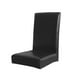 thumbnail image 1 of Protector de la cubierta de la silla del taburete de comedor de la cubierta de la silla de cuero impermeable de la PU Negro SM SunniMix Funda impermeable para silla de comedor, 1 of 6