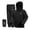 Black, variant on Rain Suit for Men and Women, Waterproof Breathable Lightweight 2 Piece Rainwear Set with Jacket and Pants for Outdoor Use