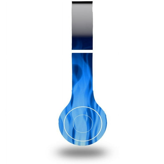 Skin Decal Wrap compatible with Original Beats Solo HD Fire Blue (HEADPHONES NOT INCLUDED)