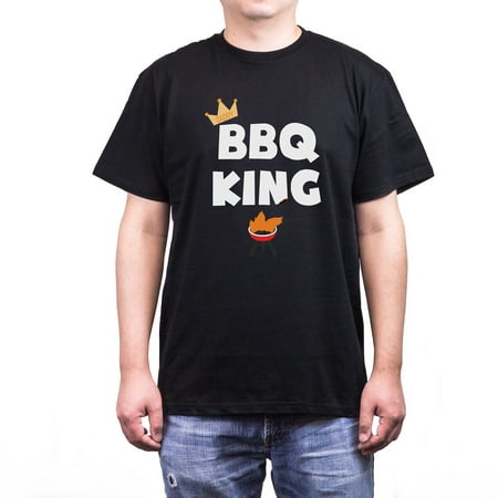 Bbq King Funny Crewneck T-Shirt For Dad Best Gift for Father's Day Or (Best Gift For Man On His Birthday)