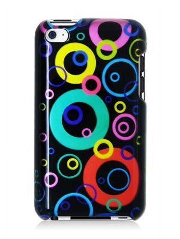 Hard Rubberized Rear-only Case for iPod Touch 4th Gen - Neon
