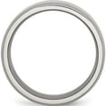 thumbnail image 2 of Titanium Polished 8mm Beveled Edge Band (Size 14.5) Made In China tb157-14.5, 2 of 5