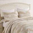 thumbnail image 4 of Greenland Home Coastal Paradise Jacquard Woven Decorative Pillow Sham, Dover Natural, King, 4 of 7