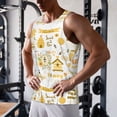 thumbnail image 5 of Picia Farm Bee Cute Honey Printed Men’s Performance Tank, Men's Workout Tank Top Moisture-Wicking Tank Top Muscle tee, Breathable Workout Shirt-Medium, 5 of 7