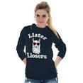 thumbnail image 3 of Llater Losers Nerdy Geeky Cute Llama Long Sleeve TShirt Men Women Brisco Brands S, 3 of 6