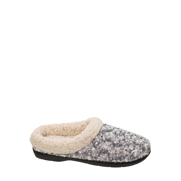 faux shearling clog slippers