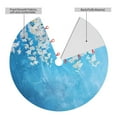 thumbnail image 2 of Sikiie Hanging Orchids Floral Blue 30-48 inches {designName} Print Christmas Tree Skirt Snowman Xmas Tree Skirt with Edge Christmas Decorations for Holiday Party-30", 2 of 7