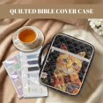 thumbnail image 3 of Pzuqiu Cats Bible Cover Books Covers for Women Quilted Bible Case Large Bibles Cover with Handle and Front Pocket Carrying Case Study Supplies Accessories with Tags&Bookmark, 3 of 7