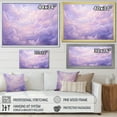 thumbnail image 4 of Designart "Pastel Purple Scenic View" Clouds Floater Framed Canvas Art Print, 4 of 5