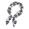 thumbnail image 2 of Riguas Women Men Fashion Geometric Pattern Headband Ribbon Tied Bag Wrapped Handle Ribbon Faux Silk Scarf Turban Long Hair Band, 2 of 7
