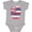 AC-Heather Grey, variant on Inktastic Graffiti Hawaii State Flag Boys or Girls Baby Bodysuit