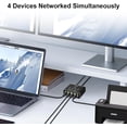 thumbnail image 6 of Ethernet Splitter 1 to 2 1000Mbps Internet Cable Splitter 1 in 2 Out High Speed Either Network Splitter Gigabit Dual LAN RJ45 Port Router Switch Work with Cat6/7/8 Cable, 6 of 9