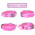 thumbnail image 3 of Collar táctico para perros Xqpetlihai, militar, ajustable, nailon, rosa, 3 of 7