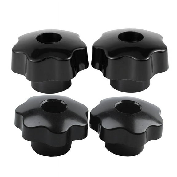 2 Pcs M10 Female Thread Nuts 50mm Plastic Star Clamping Knob Grip with M8 x 50mm Diameter Thread Clamping Star Knob