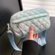 thumbnail image 3 of Bolso bandolera de moda para mujer Bolso hobo acolchado con rombos que combina con todo para regalo (Azul) Tmvgtek Para Estrenar, 3 of 8