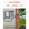 thumbnail image 2 of KFFKFF Manual Transfer Switch, 30-Amp 10-Circuit, Prewired Generator Transfer Switch Kit with NEMA L14-30P Power Inlet Box, Double-Throw Switch, 2 of 9