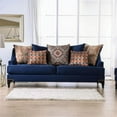 thumbnail image 2 of Furniture of America Allyson Transitional Chenille Sofa in Navy, 2 of 10