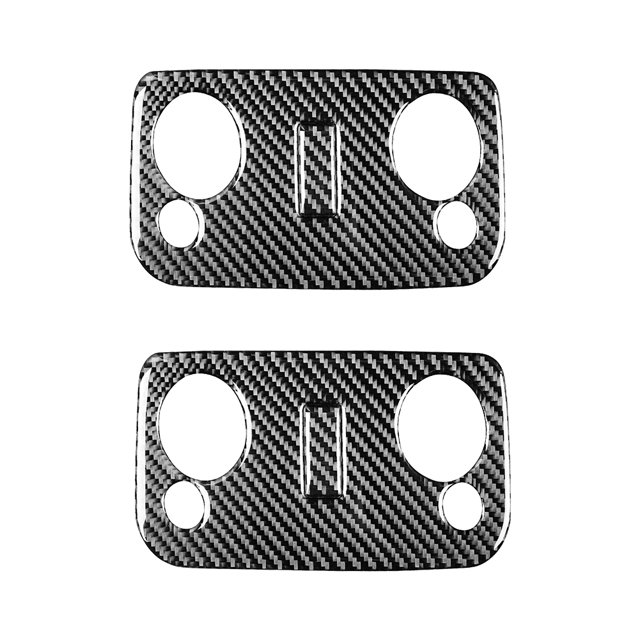 Etiqueta decorativa para cerradura puerta pegatina lectura techo 2 piezas accesorios ajuste fibra carbono Ford Mustang 05-13 apto 2005-2013