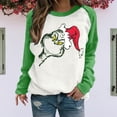 thumbnail image 4 of Sudadera Navideña Sudadera Cuello Redondo Mujer Ropa Deportiva Ygjytge Verde oliva T S para Mujer, 4 of 7