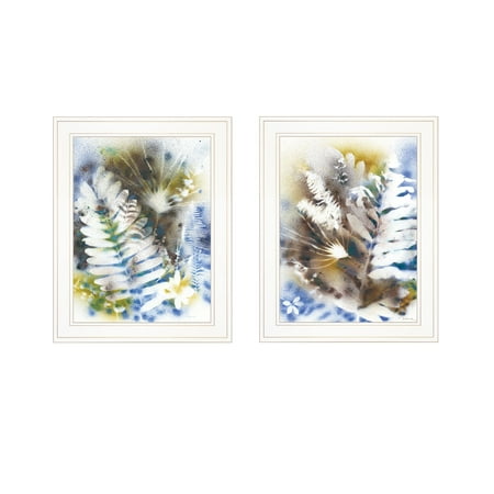

The Fern Collection II 2-Piece Vignette by Tracy Owen- Cullimore Ready to Hang Framed Print White Frame