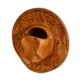 thumbnail image 4 of Jarrón de cerámica con forma de sombrero de vaquero, centro de mesa decorativo para el hogar, jarrón con forma de sombrero de temática occidental para Marrón, 4 of 9