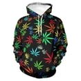 thumbnail image 5 of Sudadera con capucha con estampado de trébol de planta verde para hombre, ropa con estampado de flores en 3D, novedad en sudaderas con capucha, sudaderas de moda Harajuku y2k, 5 of 5