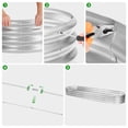thumbnail image 4 of Cama de jardín elevada Land Guard galvanizada, 2,4 x 0,7 x 0,3 m, plateada, 4 of 6