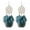 Blue, variant on Waroomhouse Fine Craftsmanship Earrings 1 Pair Retro Bohemia Women Hook Earrings Feather Tassel Round Drop Earrings Palace Style Dangle Earrings Jewelry Gift