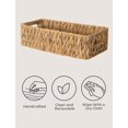 thumbnail image 5 of StorageWorks Water Hyacinth Basket for Toilet Paper, Wicker Baskets for Storage with Built-in Handles, 14 ¼"L x 6 ½"W x 3 ¾"H, 5 of 8