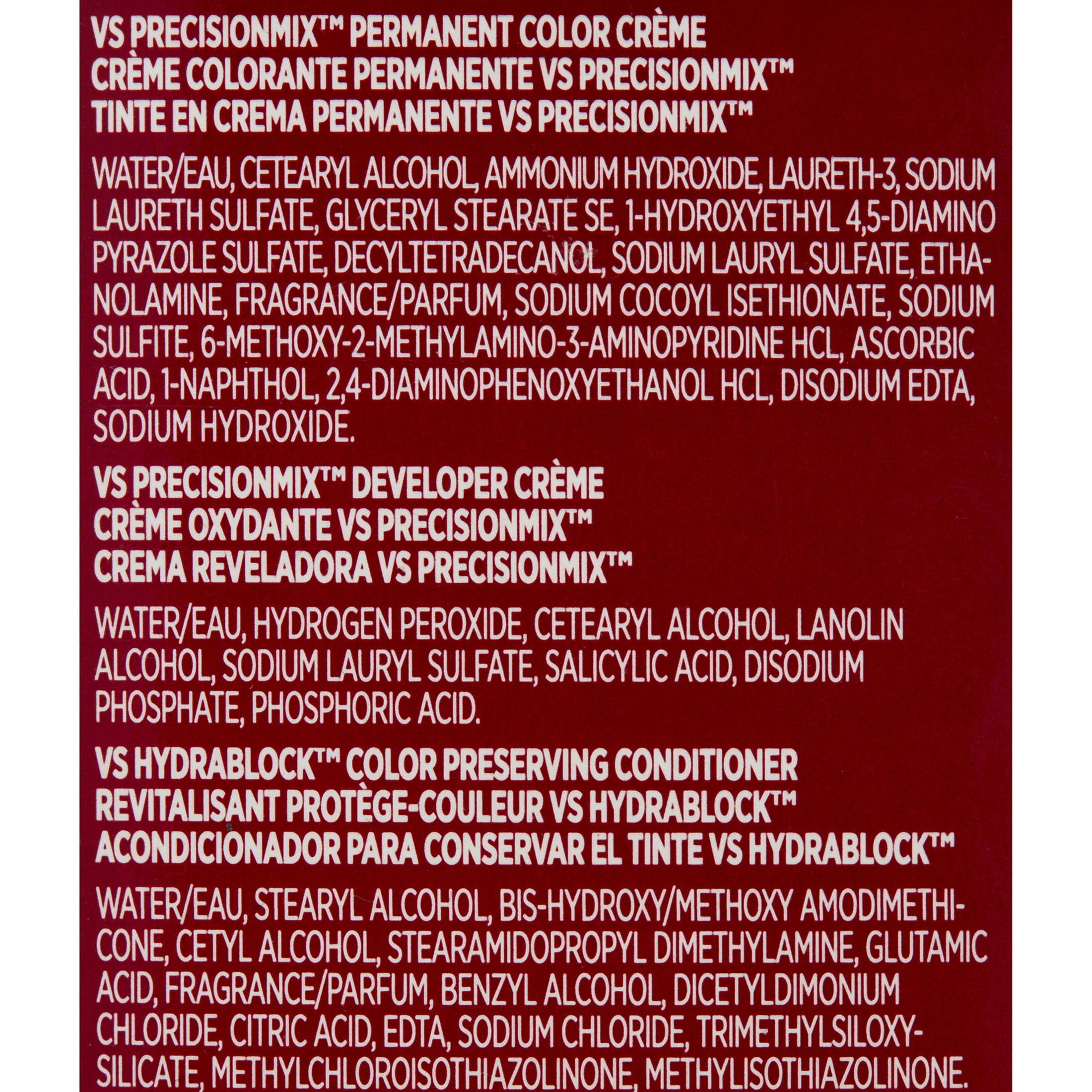 Vidal Sassoon Pro Series Permanent Hair Color Dye, 3RV Magnetic Mahogany, Hair Color, 1 Kit