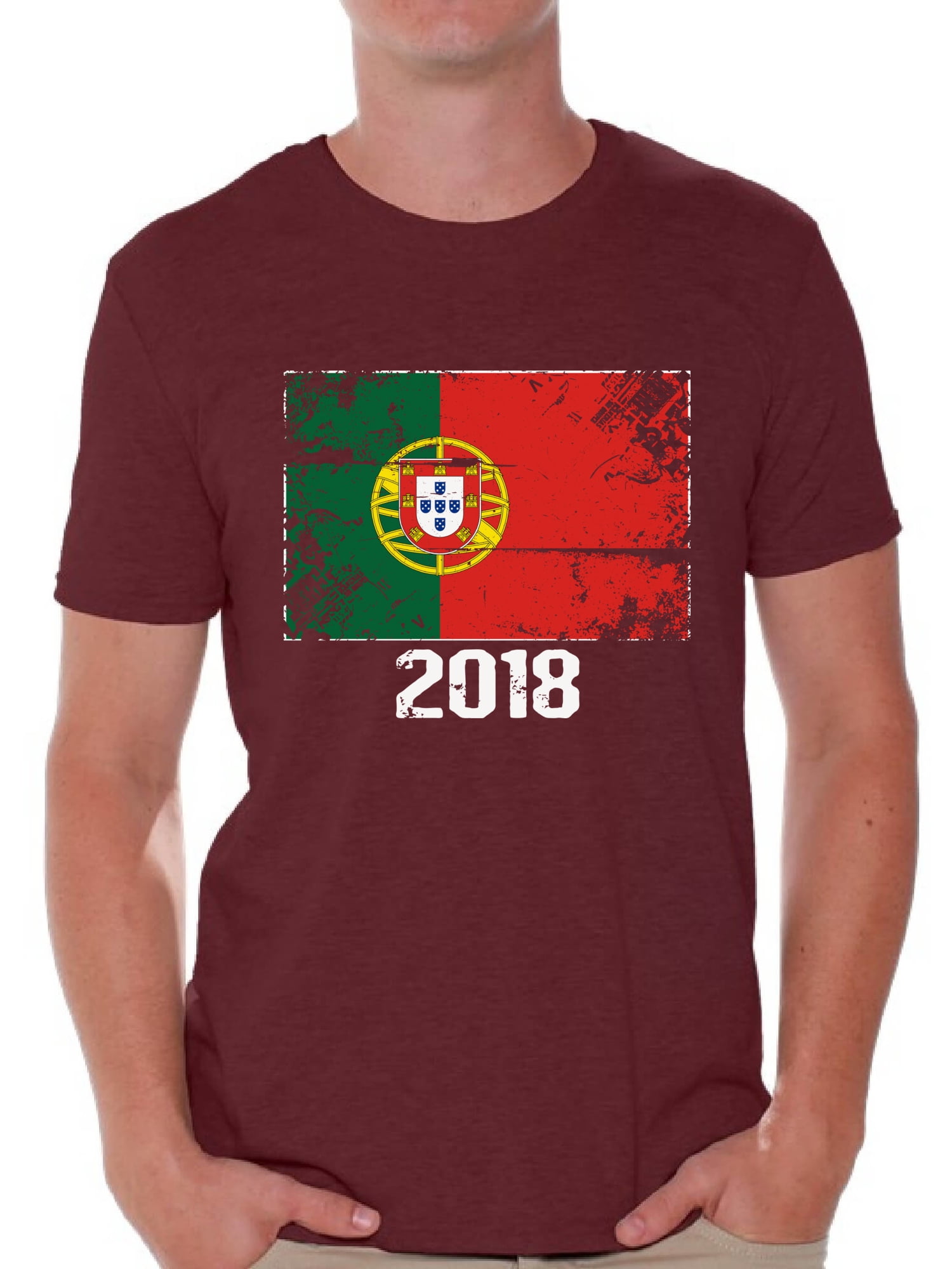 Portugal Flag Tshirt for Men Portugal Shirt 2018 Portugal Soccer