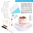 thumbnail image 1 of Juego de 73 piezas para decoración de pasteles, incluye herramientas de silicona, acero inoxidable y plástico para repostería creativa., 1 of 6